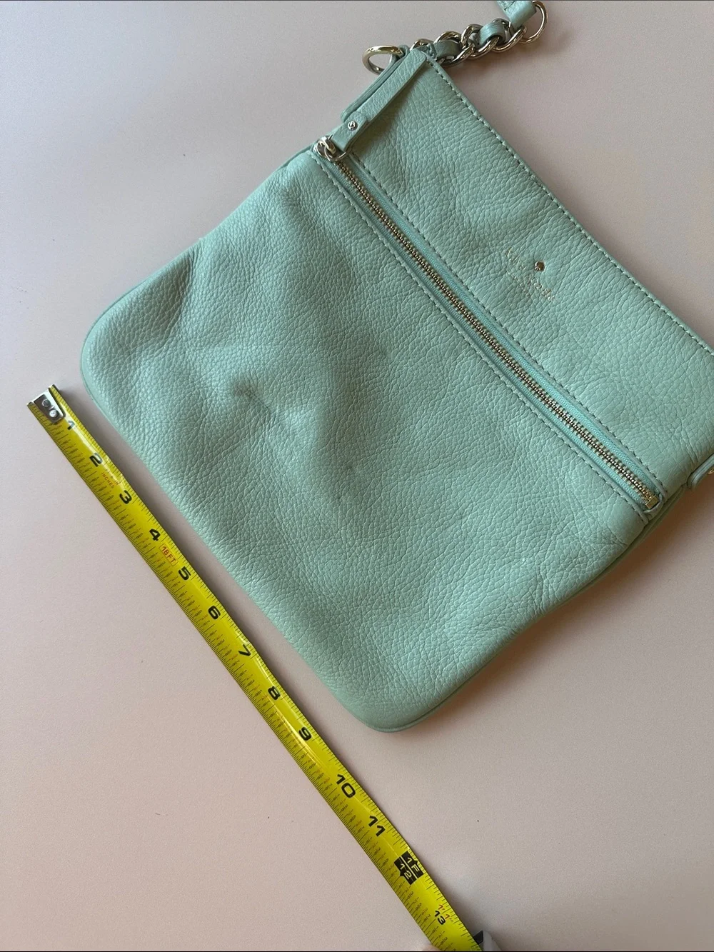 kate spade Mint Green Pebbled Leather Crossbody Bag